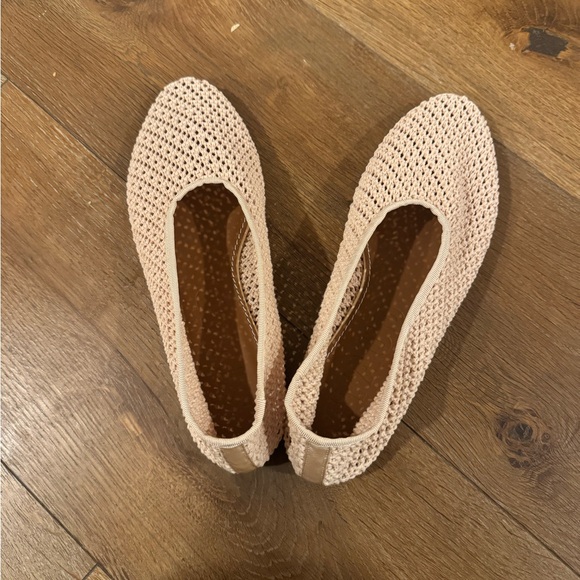 STAUD ALBA BALLET FLAT CREAM CROCHET - Picture 2 of 11